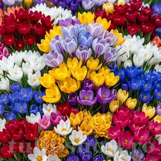 Pachet Bulbi Branduse (Crocus) Premium Mix50 bulbi branduse premium mix50 gradina primavara
