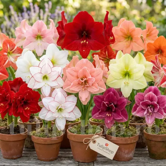 Pachet Bulbi Amaryllis Premium Mix10 (Hippeastrum) - Toamna pachet bulbi amaryllis toamna mix10 tulip shop