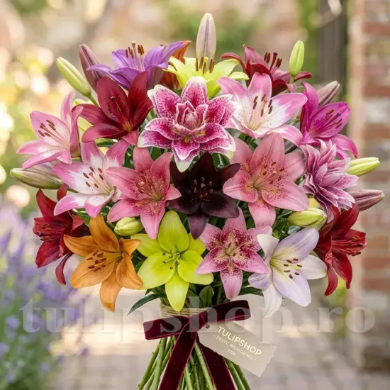 Pachet Bulbi Crini Toamna Mix10 (Lilium) crini regali mix 10 bulbi plantare toamna parfumat