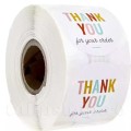 Etichete autoadezive multicolore Thank You 50buc.