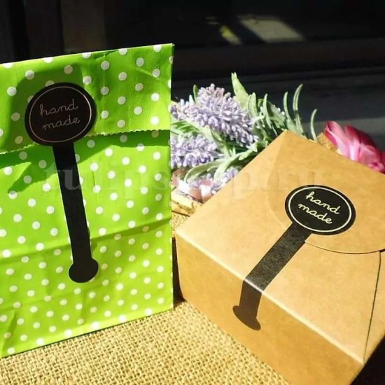 Etichete autoadezive tip sigiliu Handmade1