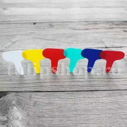 Etichete plante plastic multicolore oval