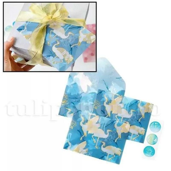 Plic translucid cocori imperiali albastru