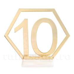 Set etichete acril nr. masa 1-10