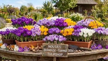 Noutățile Toamnei 2026: 10 Soiuri Noi de Brandușe (Crocus) de Colecție pe TulipShop