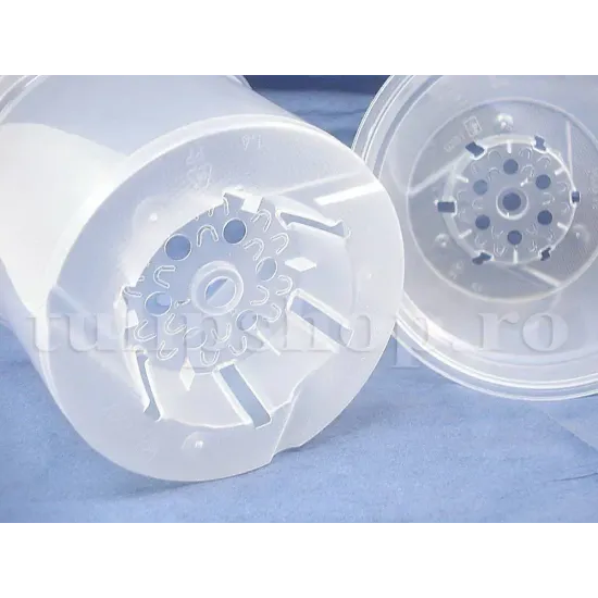 ghiveci plastic transparent orhidee 0 70L drenajw